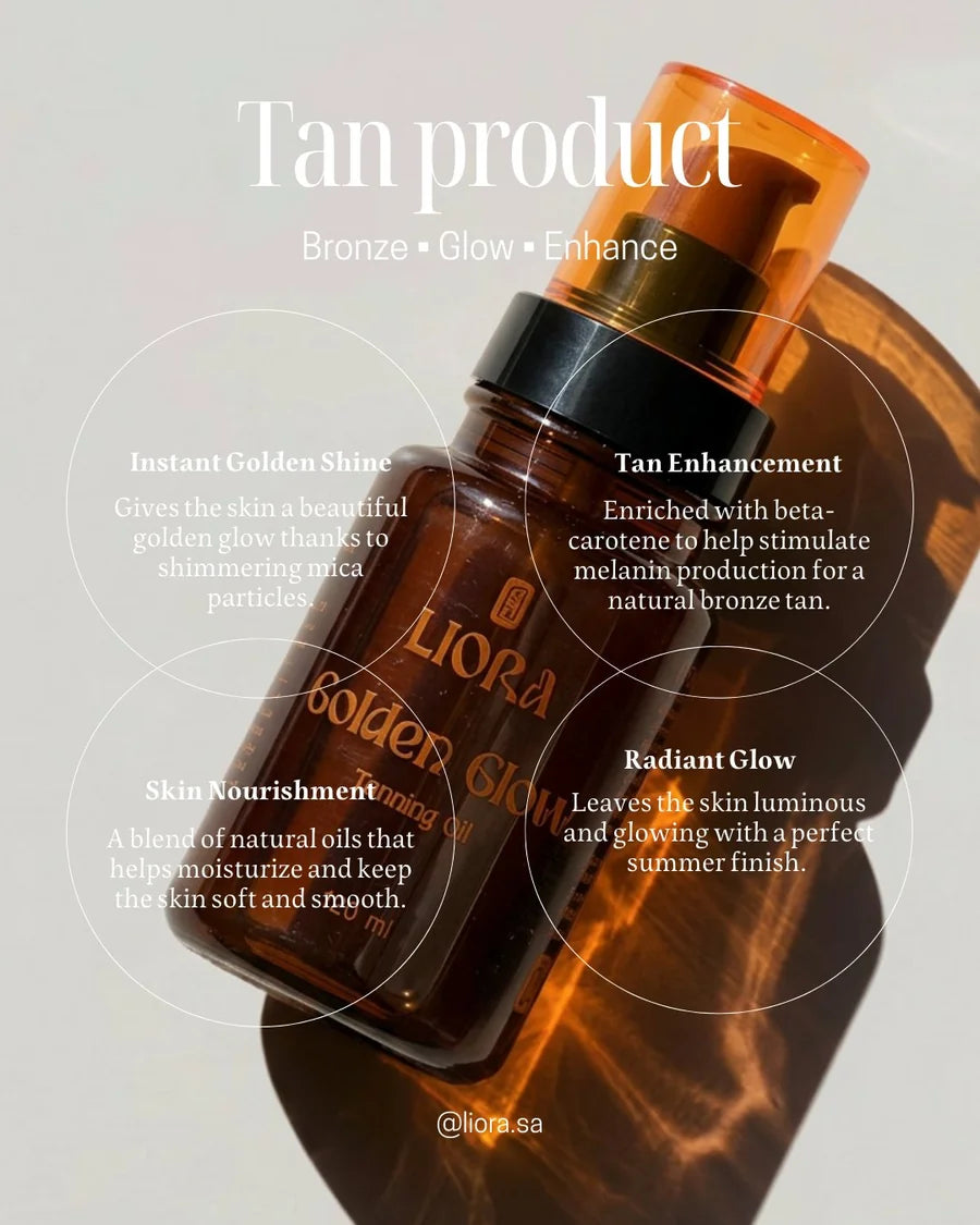 Golden glow tanning oil